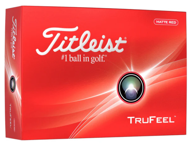Titleist Trufeel Matte Red Golf Ball