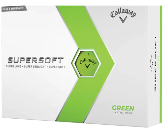 Callaway Supersoft Golf Ball - Matte Green