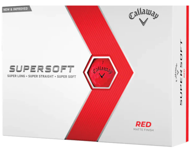 Callaway Supersoft Golf Ball - Matte Red