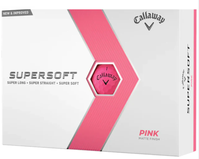 Callaway Supersoft Golf Ball - Matte Pink