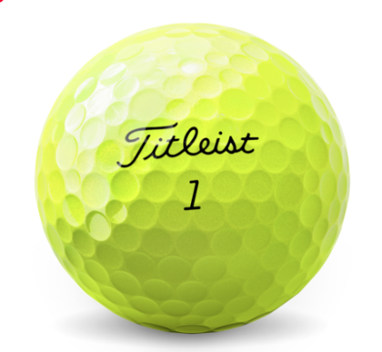 Titleist AVX Golf Ball - Yellow