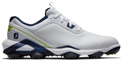 Footjoy Mens Tour Alpha Shoe - White / Navy / Lime